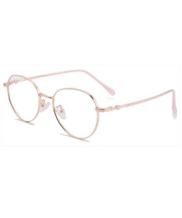 Riccie reading glasses women anti-blue light Aspherical resin lentils pure titanium fashion round frame glasses dioptria +1.0 to +3.0.02 +1.5 +1.5 02