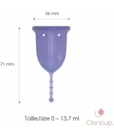 Claricup Menstruation Cup Size S | Eco-Friendly Period Product by Claripharm - 1 Pack - Buy Online on GoSupps.com