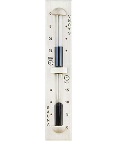 Buy SudoreWell Premium Sauna Hourglass - 15 Min Timer in Pine Wood with Black Sand - Perfect for International Shipping - Buy Online on GoSupps.com