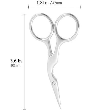 Eyebrow Kit Grooming with Eyebrow Scissors Stainless Steel Unisex Sharp Slant Tweezers Grooming Scissors Men for Ear Beard Mustache Trimming Scissors for Hair Brow Tweezers for Ingrown Hair Removal. - Buy Online on GoSupps.com