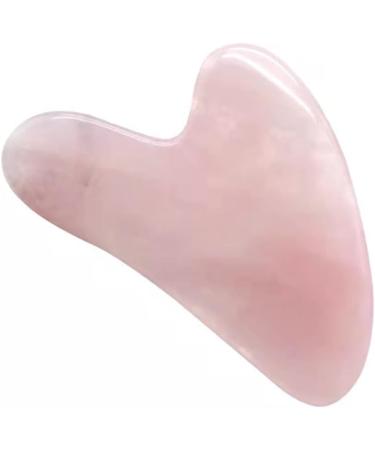 Bianmtsw Balance Rose Quartz Gua Sha Board - Acupuncture Massage Stone for Relaxation & Health Care 80mm - Buy Online on GoSupps.com