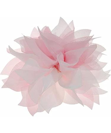 Lady Peony Silk Party Wedding Brooch Corsage Hair Head Clip Headdress Flowers (Pink color&acutiflorous)