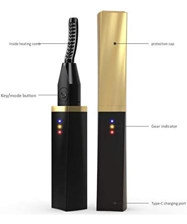 RIYAN Electric Heated Eyelash Curler Heated Makeup Eye Lashes Heated Eyelash Curler Applicator Long Lasting Beauty Tool - Buy Online on GoSupps.com