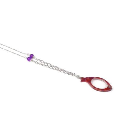 XIGAWAY Foldable Reading Glasses with Necklace & Pendant | Handheld Magnifying Glass | Long Chain | One Size Fabric | Stylish & Functional Eye Care - Buy Online on GoSupps.com