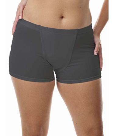 Vulvar Varicosity and Prolapse Support Boy-Leg Brief with Groin Compression Bands - 523 Black Medium