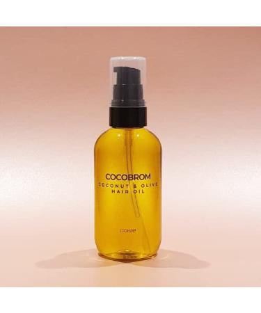 COCOBROM Premium Coconut & Olive Hair Oil - Nourishing | Deep Repair for Dry | Damaged Hair Treatment (100ml)