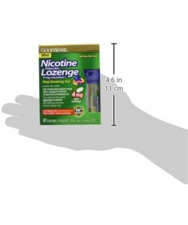 GoodSense Mini Nicotine Lozenge 4mg - 81 Mint Flavored Lozenges to Aid Quit Smoking - Buy Online on GoSupps.com