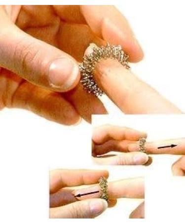 Chi Enterprise Premium Massagering Set - Anti-Stress & Acupressure Rings for Anxiety | Includes Large & Small Silver Rings | International Shipping Available - Buy Online on GoSupps.com