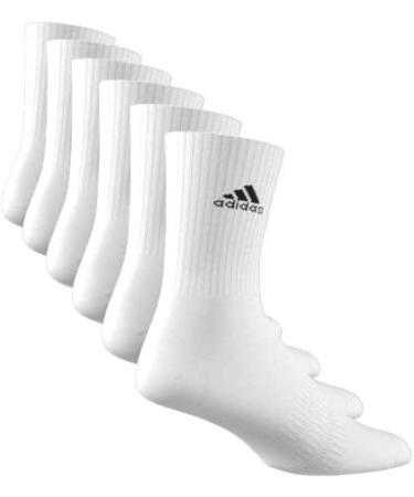 Buy adidas Unisex Cushioned Sportswear Crew Socks - 6 Pairs (White/Black) | Best International Shipping - Buy Online on GoSupps.com