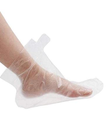 Paraffin Bath Liners for Foot Pedicure Hot Spa Wax Treatment, Larger Thicker Thermal Therapy Feet Covers Bags Plastic Socks Liners