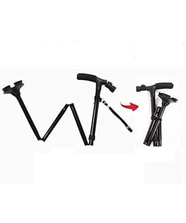 Canes Elderly Walking Stick Five Section Folding Adjustable Heights with Led Light Portable Lightweight Sturdy Comfy Base for Men Women Star of Light - Buy Online on GoSupps.com