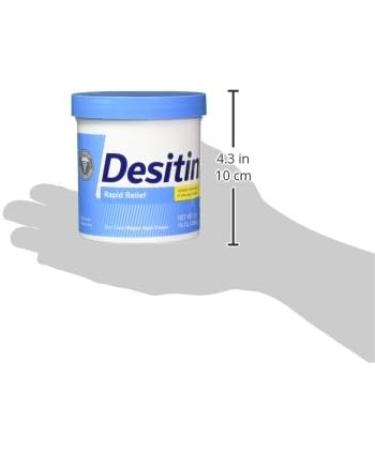 DESITIN Rapid Relief Creamy Jar 16oz - Pack of 4 | Soothing Diaper Rash Cream - Buy Online on GoSupps.com