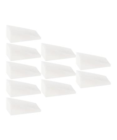 FOMIYES 30pcs Nail Sponge Esponjas Para Maquillaje Sponge for Nails Face Sponge for Makeup Nail Polish Sponge Nail Art Manicure Foam Manicure Diy Stampers Simple Miss Foam Block White