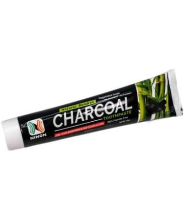 Ninon Charcoal Toothpaste (6.5oz) 2 Pack- 100% Fluoride Free - No Saccharin - No Paraben - Vegetable Base - Buy Online on GoSupps.com