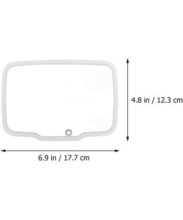 Minkissy Car Vanity Mirror Sun Shading Cosmetic Mirror Car Sunshade Mirror Car Cosmetic Mirror Automotive Visor Vanity Mirror Clip on Visor Mirror Universal Makeup Mirror Abs White - Buy Online on GoSupps.com