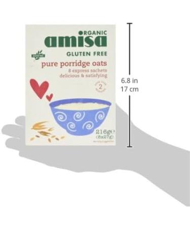 Amisa Express Porridge Oats Sachets Gluten Free 8 x 27g - Buy Online on GoSupps.com