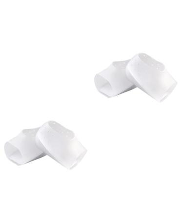 NOLITOY 2 Pairs Shoe Bottom Protector Heel Cups Shoe Sole Protector Heel Protectors Invisible Heel Pads Wool Felt Sheep Plantar Socks Invisible Height Increase Insoles Set Lifting White