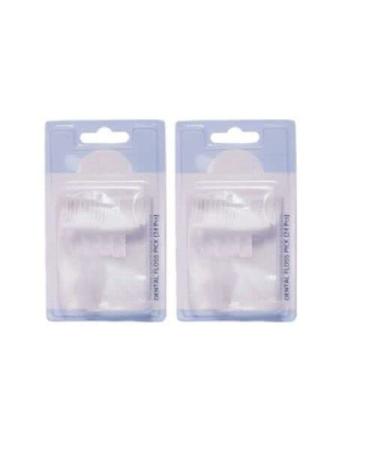 Spancare Dental Floss Toothpicks - 48 Plastic Toothpicks for Teeth
