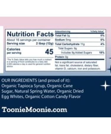Organic Toonie Moonie Cotton Candy Marshmallow Creme - Buy Online on GoSupps.com