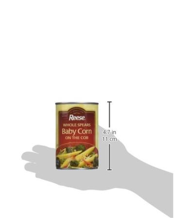 Reese Baby Corn - 15 oz Tin (Pack of 12) | Premium Quality Canned Vegetables - Buy Online on GoSupps.com