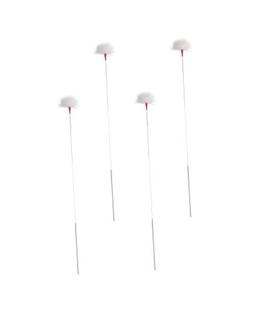 HOODANCOS Ear Cleaning Kit 4pcs Ear Tools Metal Handles Goose Removal Stick for Home Use Random Color