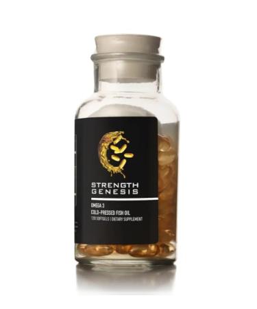 Strength Genesis Fish Oil Omega 3 5000mg EPA DHA Cold Pressed Omega 3 Fish Oil Molecularly Distilled Cold Processed 120 Soft Gels