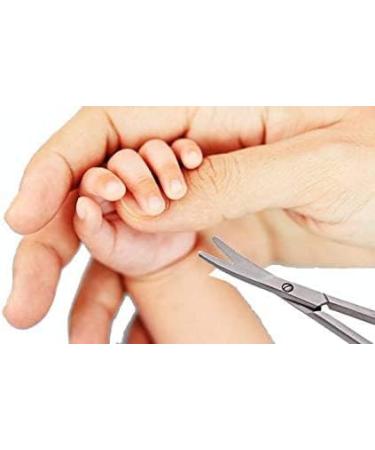 Professional Children's Scissors from 4 Years for Right-Handed Children's Nail Scissors Round tip 4.5 Eyebrows Eyelashes Nose Hair Ears Mustache Left-Handed Stainless Steel Neat Blade (Silver) - Buy Online on GoSupps.com