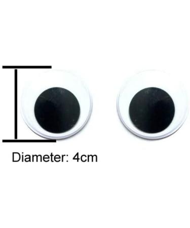 40 Pack 1.57 Round Self-Adhesive Wiggle Eyes for DIY Crafts and Scrapbooking - Buy Online on GoSupps.com