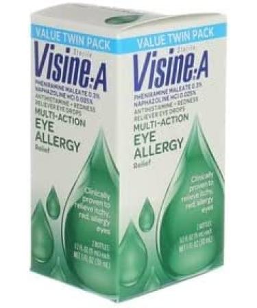 Visine-A Multi-Action Eye Allergy Relief Drops 0.5oz Twin Pack - Buy Online on GoSupps.com