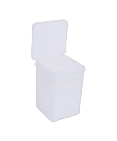 Ipetboom 1 Box Polish Remover Caps Tips Facial Makeup Cotton Pads Cleaning Gel Lash Cleaner Nail Soak off Foils Makeup Cleaning Mat Nail Remover Tips Eyelash Cotton Sheet White Face