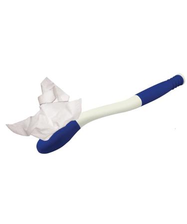 Blue Jay An Elite Healthcare Brand The Wiping Wand Toileting Aid Easy to Use for the elderly/disabled People | 15 inch Long Reach Hygienic Cleaning Aid with Grips Toilet Paper or Pre-Moistened Wipes