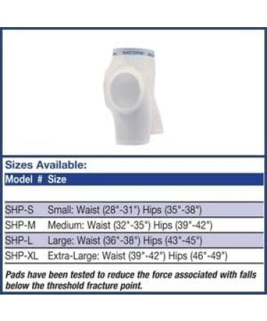 Secure Unisex Soft Hip Protector with Removable Tailbone Pad - Large White for Elderly Fall Injury Prevention - International Shipping Available - Buy Online on GoSupps.com
