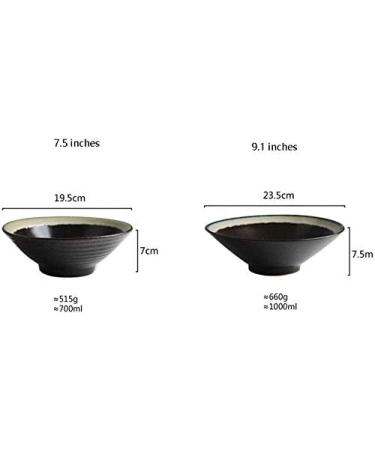 Accessories Kitchen Pantryware Multi Purpose/Salad Serveware Serving Bowls Mixing bowlLarge Soup Bowl Ramen Noodle Bowl Retro Fruit Salad Bowl Creative Ceramic Tableware Mixing Bowl Serving Bowl 9.1 inches - Buy Online on GoSupps.com