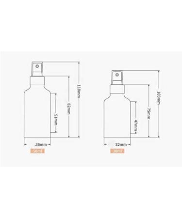 Xumin 3-Pack 30ml Fine Spray Bottles - Silver Aluminum Toner & Makeup Atomizers with Nozzle & Lid | High-Quality Travel & Cosmetics Holder - Buy Online on GoSupps.com