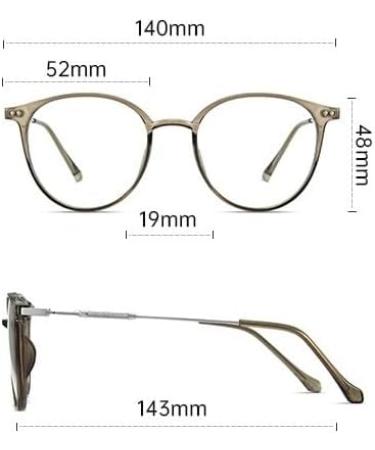 Stylish Round Reading Glasses | Anti Blue Light Eyewear | Computer Readers +1.00 C3 - Reduce Eye Strain - Buy Online on GoSupps.com