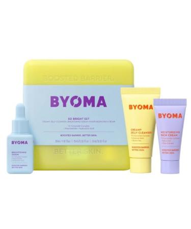 BYOMA Original | SO BRIGHT SET | Treatment Set | Skin Care Set - So Bright - Tri-Ceramide Complex - (30 ml + 15 ml + 15 ml) | Vegan | by BELLA