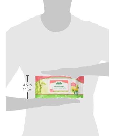 Aleva Naturals Ultra Sensitive Bamboo Baby Wipes - 72 Count (6.7 x 7.9 in) - Buy Online on GoSupps.com