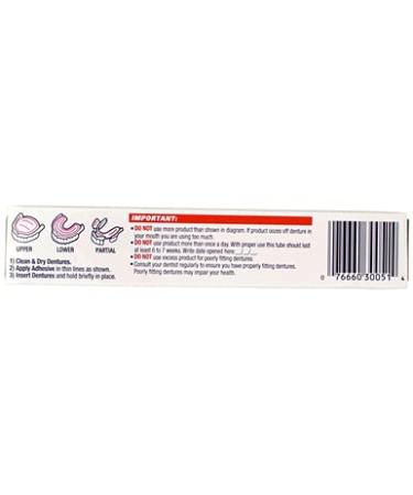 Fixodent Plus Denture Adhesive Cream Scope Flavor 2 oz - Pack of 3 | Long-lasting hold and fresh breath - Buy Online on GoSupps.com