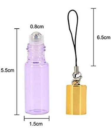 Mavogel Pearl Glass Roller Bottles - 24 Pack 5ml with Stainless Steel Roller Balls - Essential Oil Key Opener and Droppers Included - Buy Online on GoSupps.com