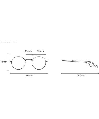 Qinzhenz Oversized Reading Glasses | Designer Anti-Blue Light & UV Protection | Presbyopia +100 C3 - Buy Online on GoSupps.com