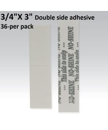 Walker No Shine Double Sided Tape 1 x 3 - 36pc Straight Strips - Bonding Tape - Buy Online on GoSupps.com