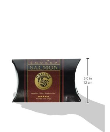 Alaska Smokehouse Smoked Salmon Fillet in Black Box with Crimson Wrap - 2oz (Pack of 1) - Buy Online on GoSupps.com
