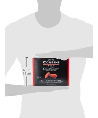 CAFF CORSINI 1950 Caff Corsini 100 Compatible Capsules Lavazza a Modo Mio Classic Italian 750 g - Buy Online on GoSupps.com