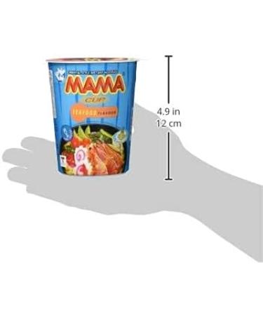 MAMA MAMA Instant Pasta Seafood - Oriental Instant Noodle Soup - Authentic Thai Cooking - Fork - 2 x 8 Pieces - 70g - Buy Online on GoSupps.com