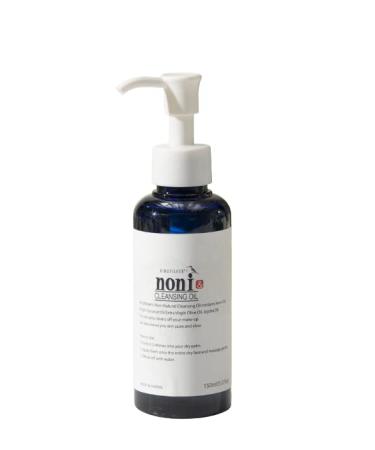 Kingfisher's Noni Cleansing Oil Face and Body Cleansing Solution Makeup Remover and Gentle Cleanser for Dry Sensitive Skin Deep Cleansing Fragrance-free All-Natural 5.10 Fl Oz (150ml)