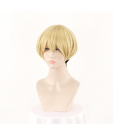 Short Straight Bob Blonde Gradient Wig Tokyo Revengers Chifuyu Matsuno Style | Free Shipping for Men Women & Young Girls - Buy Online on GoSupps.com