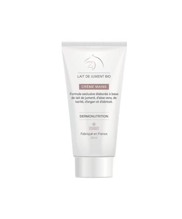 LABORATOIRES COPMED - Hand Cream with Organic Mare Milk - Moisturizing, Regenerating, Softening Cream - For Dry and Sensitive Skin - Natural Ingredients - Made in France - 30 ml