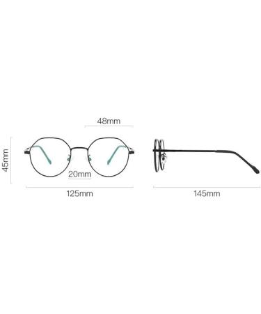 Zhuyiqz Anti-Blue Light Round Designer Reading Glasses +350 (C4) | Fatigue Relief & Enhanced Comfort - Shop Now! - Buy Online on GoSupps.com