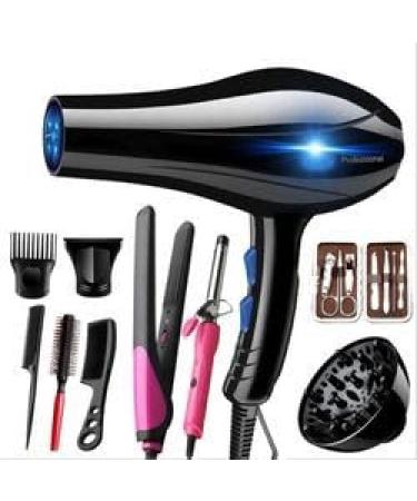 Occus Hair Dryer for Travel&Home Lightweight Negative Ionic Hair Blow Dryer 3 Heat Settings Cool Settings with 5 Accessories - (Color: Silver)