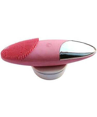 Amily Multifunction Wireless Charging Face Electric Brush Facial Cleaning Brush with 5 Vibrating Model and 5 Heating Vibrating Hot Model Pink - Buy Online on GoSupps.com